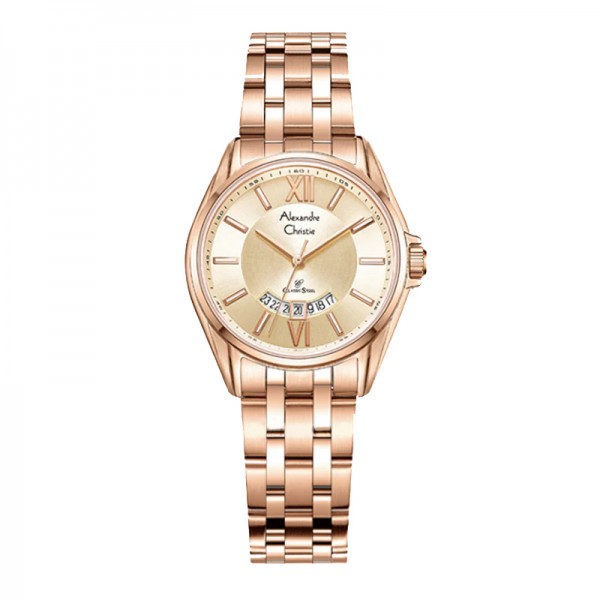 Alexandre Christie AC 8673 Full Rosegold Lady LDBRGLN